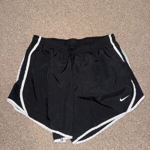 Nike Black and White Tempo Running Shorts